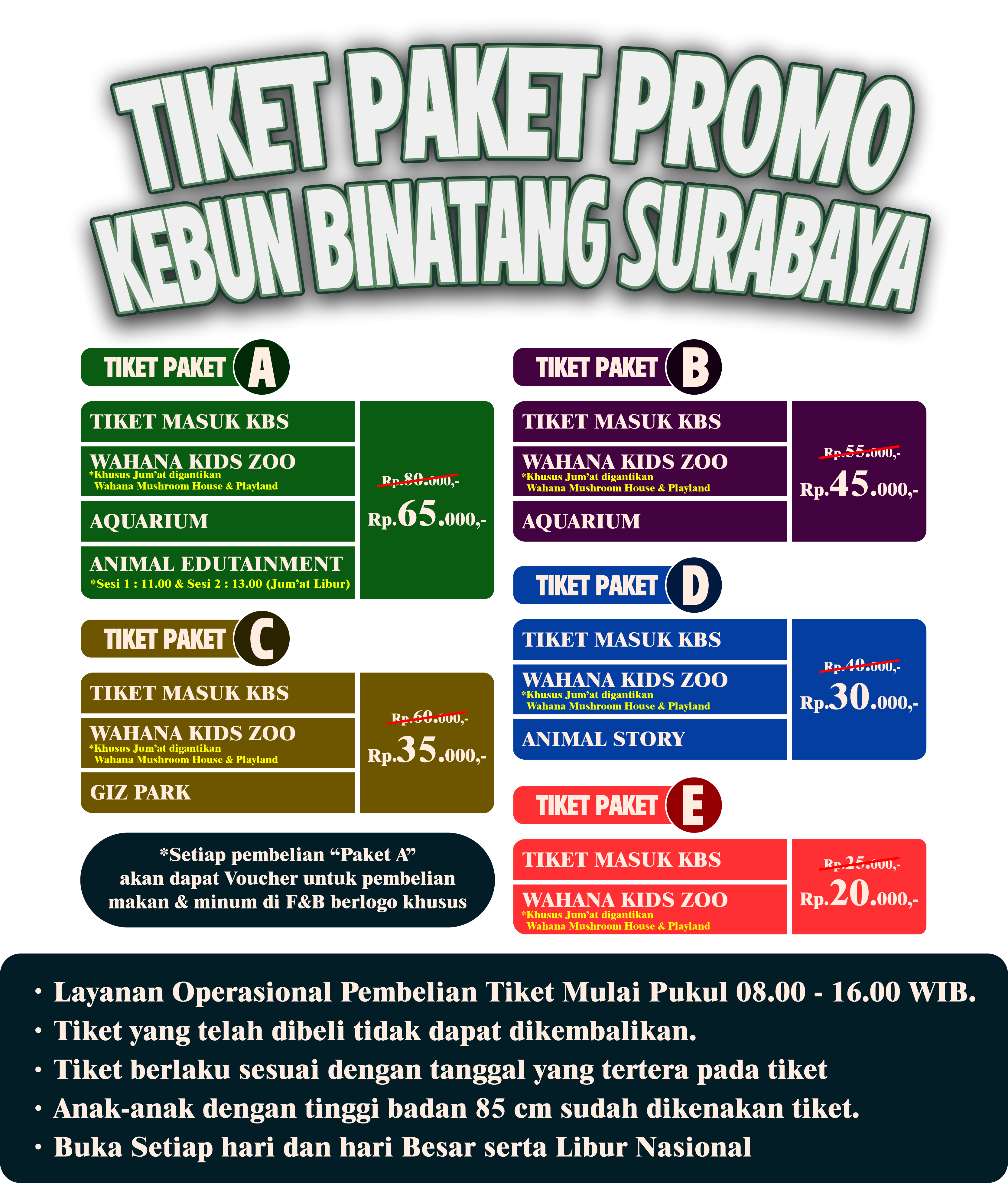 Tiket Promo Terbaru Kebun Binatang Surabaya